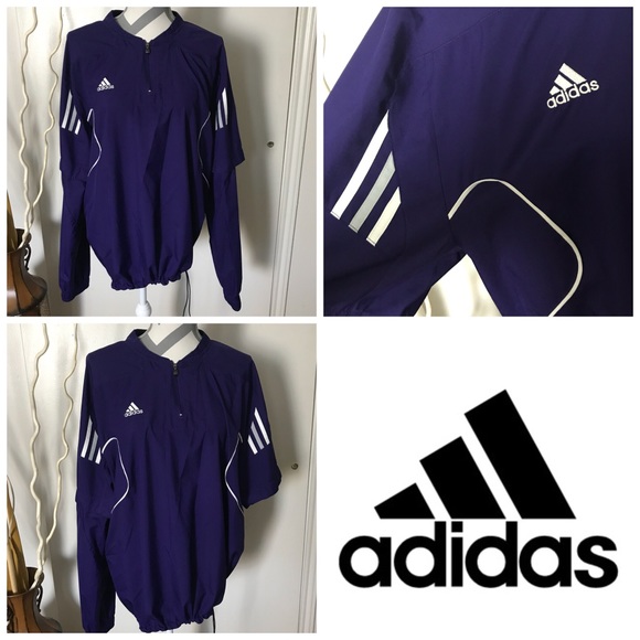 adidas Jackets & Blazers - Adidas Purple removable sleeves jacket size medium